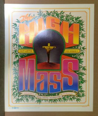 Bob Fried High Mass Psychedelic Era Concert Poster 1967