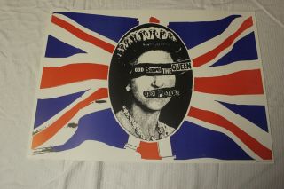 Sex Pistols - God Save The Queen - Vintage Poster - 22.  5 X 31.  5 - - Punk