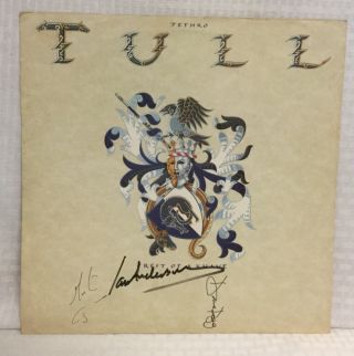 Jethro Tull Crest Of A Knave Autographed Poster 2 - Sided Flat Square Promo 12x12
