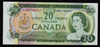1969 Bank Of Canada $20 Dollars Replacement Note Wn 1188367 Bc - 50ba (ef, )
