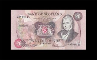 1993 Bank Of Scotland Edinburgh 20 Pounds ( (aunc))