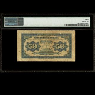 Banco Nacional de Nicaragua 50 Centavos 1912 (ND 1918) PMG 12 FINE P - 54b 2