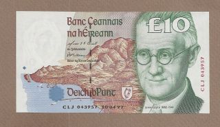 Ireland - Republic: 10 Pounds Banknote,  (unc),  P - 76b,  10.  04.  1997,
