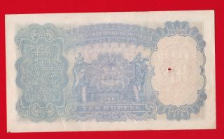 ND 1943 RESERVE BANK OF INDIA 10 RUPEES. 2