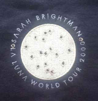 Sarah Brightman La Luna World Tour L/s T - Shirt - Nos Rare Size Large