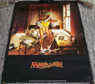 Marillion 1986 Uk Bravado Merchandising Poster 