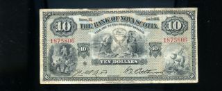 1935 Bank Of Nova Scotia $10 Fine Nco2