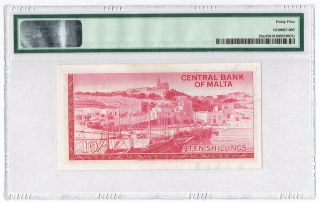 Malta 10 Shillings 1967 (ND 1968),  PMG 45 2
