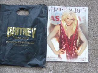 Britney Spears Piece Of Me Las Vegas Concert Program Book,  Souvenir Bag