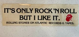 Rare Rolling Stones Bumper Sticker 1974 Promo It 