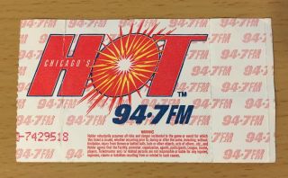 1991 PEARL JAM RED HOT CHILI PEPPERS SMASHING PUMPKINS CHICAGO CONCERT TICKET 2