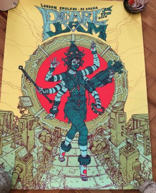 Pearl Jam Poster London O2 Arena June 19th 2018 (cancelled) As