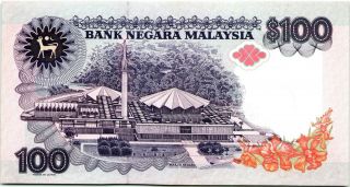 Malaysia 100 Ringgit 1989 UNC P - 32 Banknote - k176 2