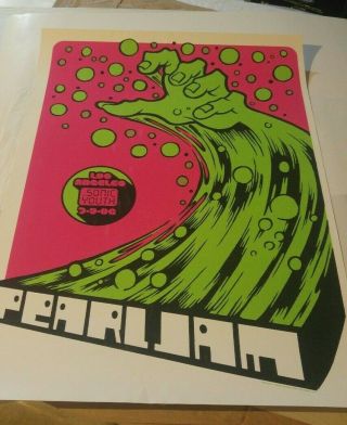 Pearl Jam Poster Los Angeles 2006 Ames Vg