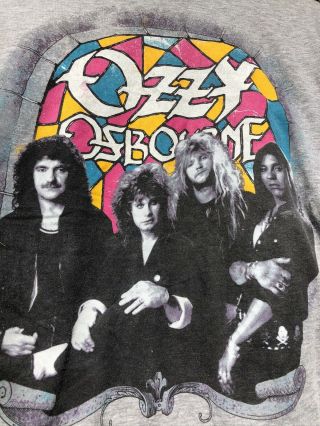 Vintage 1989 Ozzy Osbourne No Rest For the Wicked tour t shirt 3
