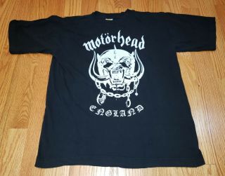 Motorhead 1998 Rare Official Vintage No Speak European Tour T - Shirt Never Worn