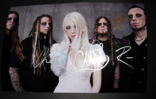 In This Moment Hand Signed Band Photo X5