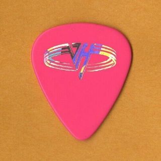 Van Halen 1995 Balance Concert Tour Japan Leg Silver On Pink Eddie Guitar Pick