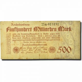 [ 566260] Banknote,  Germany,  500 Milliarden Mark,  1923,  1923 - 10 - 26,  Km:127a