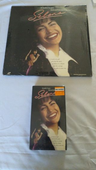 Selena Quintanilla Laser Disc And Vhs
