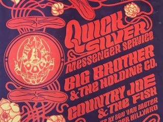 1966 Janis Joplin Big Brother Avalon Ballroom Fillmore Poster