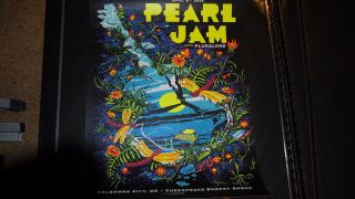Pearl Jam Concert Poster Munk One Oklahoma City 2020 Se
