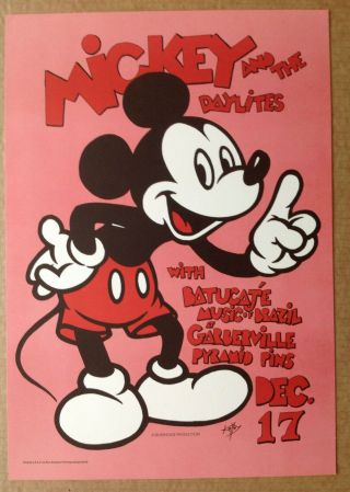 Mickey And The Daylites Psychedelic Era Concert Poster 1972