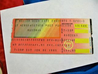 Madonna Virgin Tour Ticket June 1st 1985