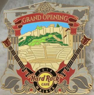 Hard Rock Cafe Malaga 2019 Grand Opening Go Pin Roman Theater Guitar Hrc 500293