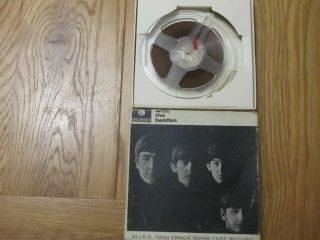 With The Beatles By The Beatles 31/4 Ips Twin Track Mono Reel Tape - 1963