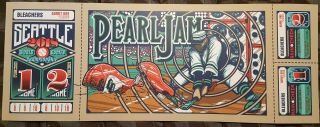 2018 Official Pearl Jam Seattle Home Shows Poster By Brad Klausen -,