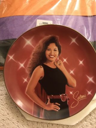 Selena Quintanilla Commerative Plate With Certificate