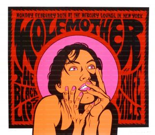 Wolfmother Concert Poster 2006 Justin Hampton