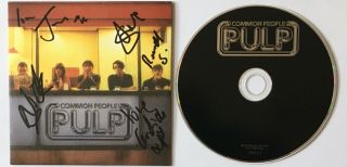 Pulp Common People 1995 Uk Promo Cd,  Fully Autographed Ps