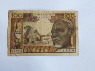 Equatorial African States Banknote 100 Francs 1963