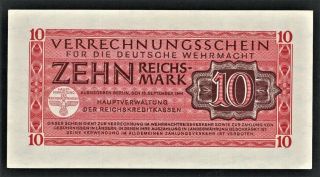 Vad - Germany - 10 Reichsmark Banknote - P M40 (cv=50) Third Reich