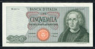 Italy 1964 - 1970 (1968),  5000 Lire,  P98b,  Vf,