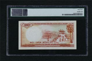1966 Viet Nam - South National Bank 100 Dong Pick 19a PMG 64 Choice UNC 2