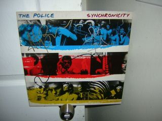 The Police Signed Lp Synchronicity 3 Members Sting Ludwig Master Disk