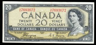 1954 Bank Of Canada $20 Devil Face Note - Vf - Coyne Towers A/e 7693672 Cb73
