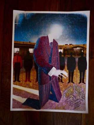 Poster Arcade Fire : Calexico Seattle/ Portland 2010 Signed And Numbered