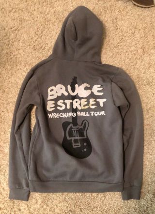 Bruce Springsteen Wrecking Ball Concert Tour Hoodie Hooded Sweatshirt Shirt Sz M