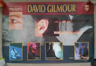 Pink Floyd David Gilmour Three Dimensions In Video Promo Poster