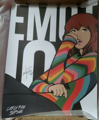 Carly Rae Jepsen - E.  Mo.  Tion 2015 Stunning Signed Artwork Lithograph Poster