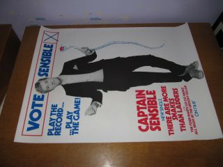 Captain Sensible (the Damned) - There Are More Snakes - 1984 Uk Promo Poster