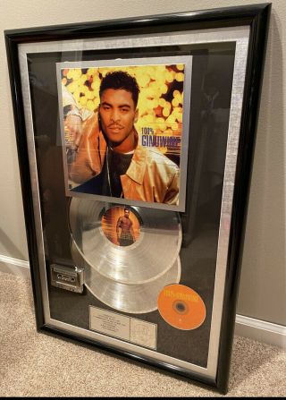 Riaa Epic Records Multi Platinum Sales Award Cd Cassette 100 Genuwine Album