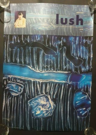 Lush Mad Love - 4ad 1990 Promo Poster 59 X 42 Cm - Vaughn Oliver & Chris Bigg