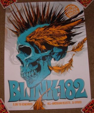 Blink 182 Concert Gig Poster Print St Paul 9 - 8 - 16 2016 Ken Taylor