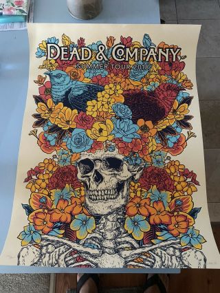 Dead And Company 2018 Summer Tour Vip Poster 290/8000 Signed John Vogl