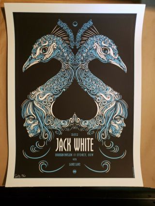 Todd Slater Jack White Sydney 7/25/2012 Signed Numbered Concert Poster Print